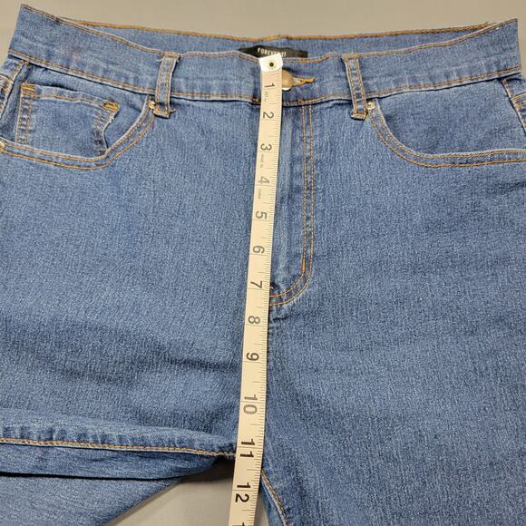 Forever 21 Blue Skinny Jeans Stretch High Rise Casual Denim Women's Size 28 Zip - Picture 7 of 10